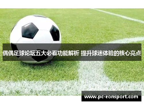 偶偶足球论坛五大必看功能解析 提升球迷体验的核心亮点